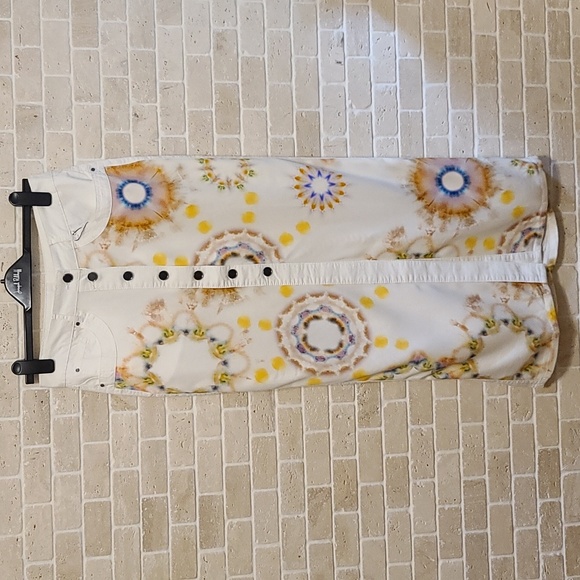 NWT Desigual Women's White Summer Button Down Maxi Skirt (Sz 6) - Picture 1 of 13